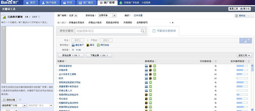 百度推广关键词工具